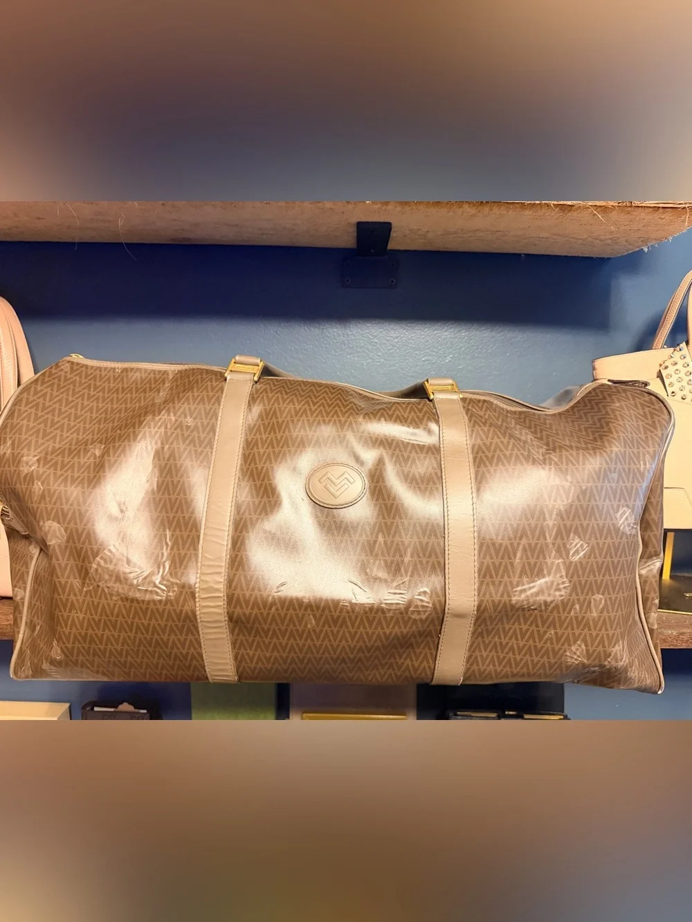 5 Piece Valentino Brown Monogram Travel Set